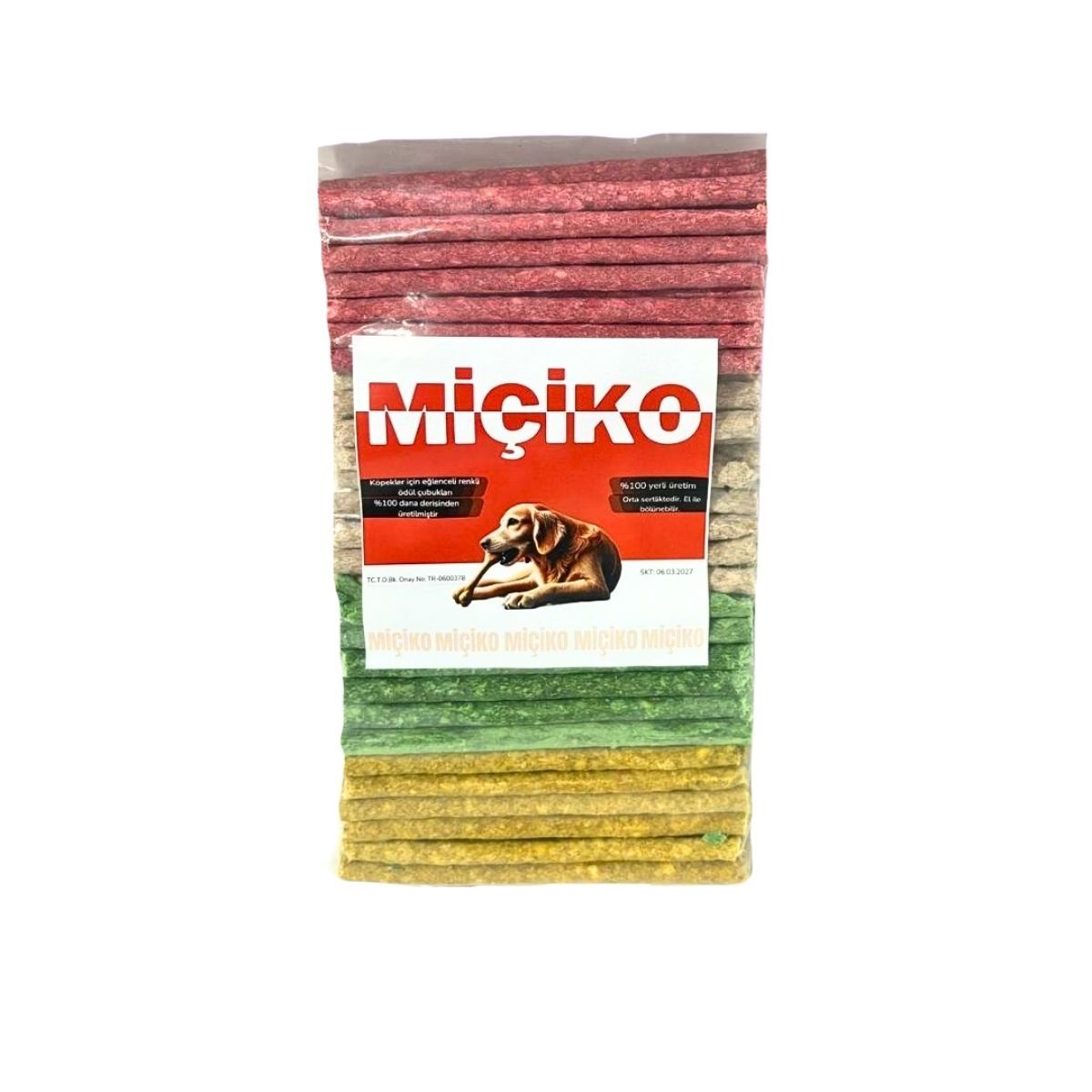 100lü Renkli Munchy Ödül ve Çiğneme Çubuğu