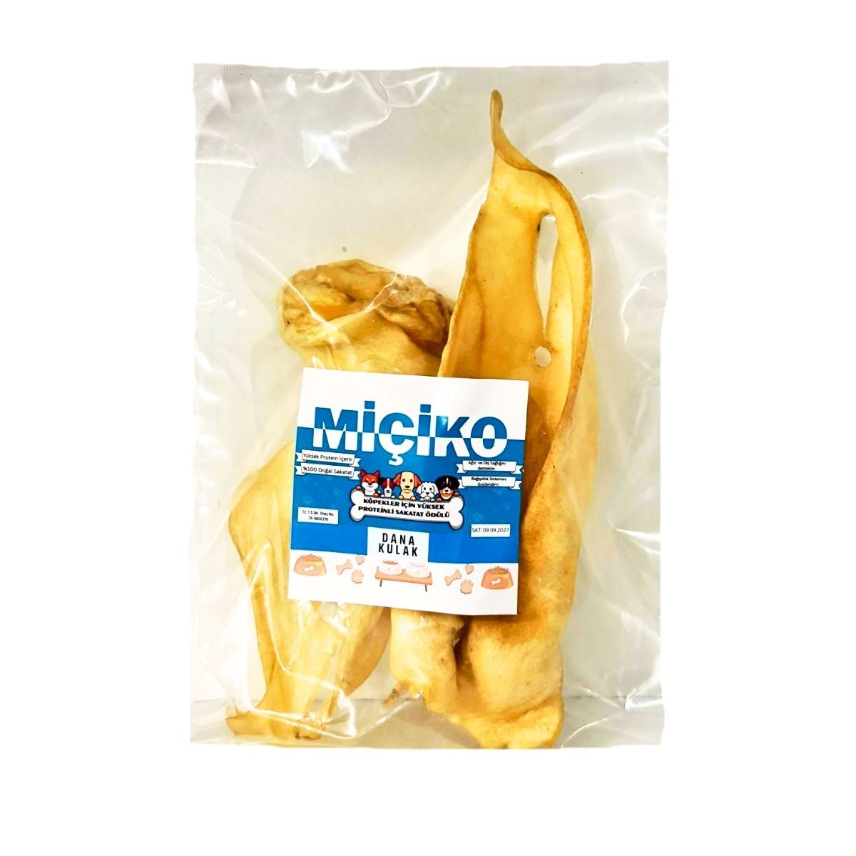 Zengin Proteinli Dana Kulak Köpek Ödülü 100Gr