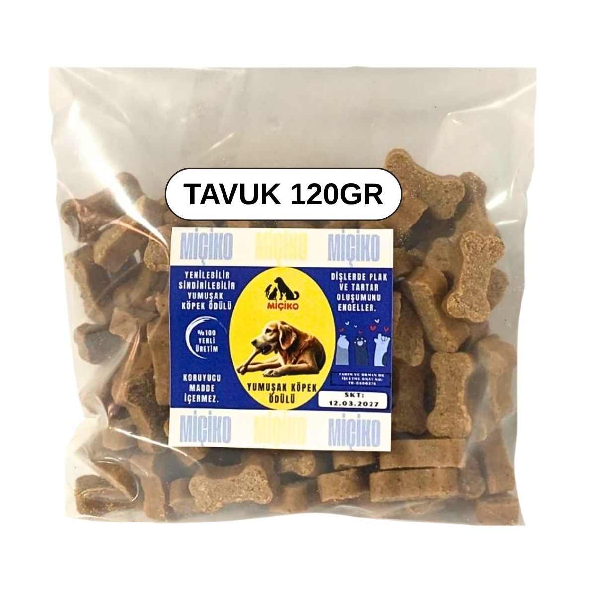 Tavuk Aromalı Minik Köpek Ödülü 120Gr