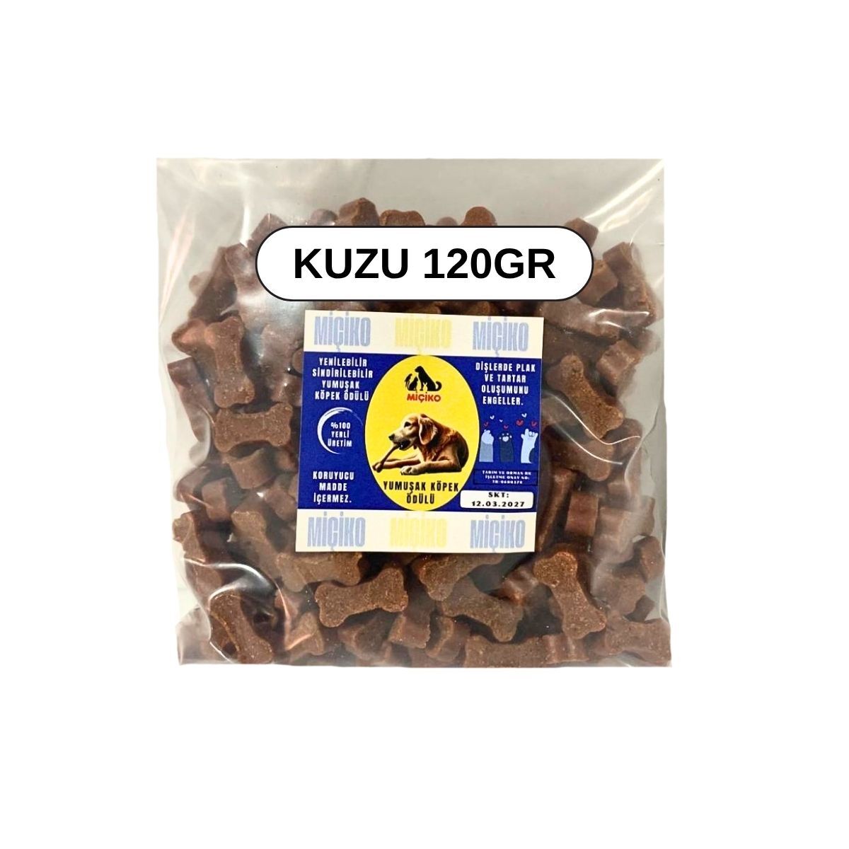 Kuzu Aromalı Minik Köpek Ödülü 120Gr