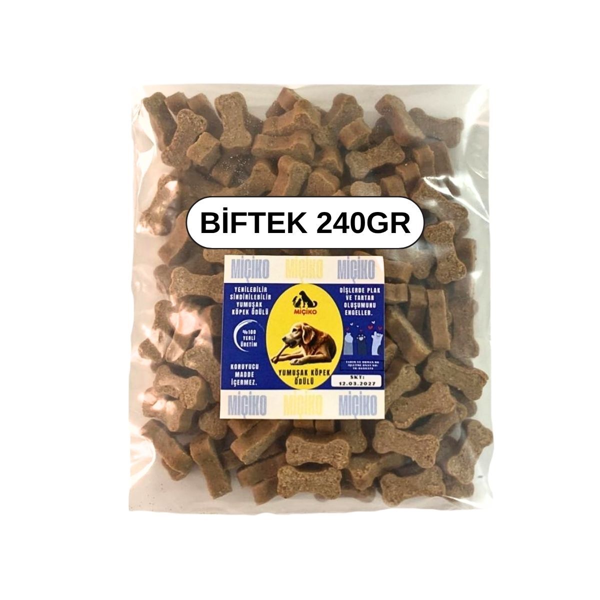 Biftek Aromalı Minik Köpek Ödülü 240Gr