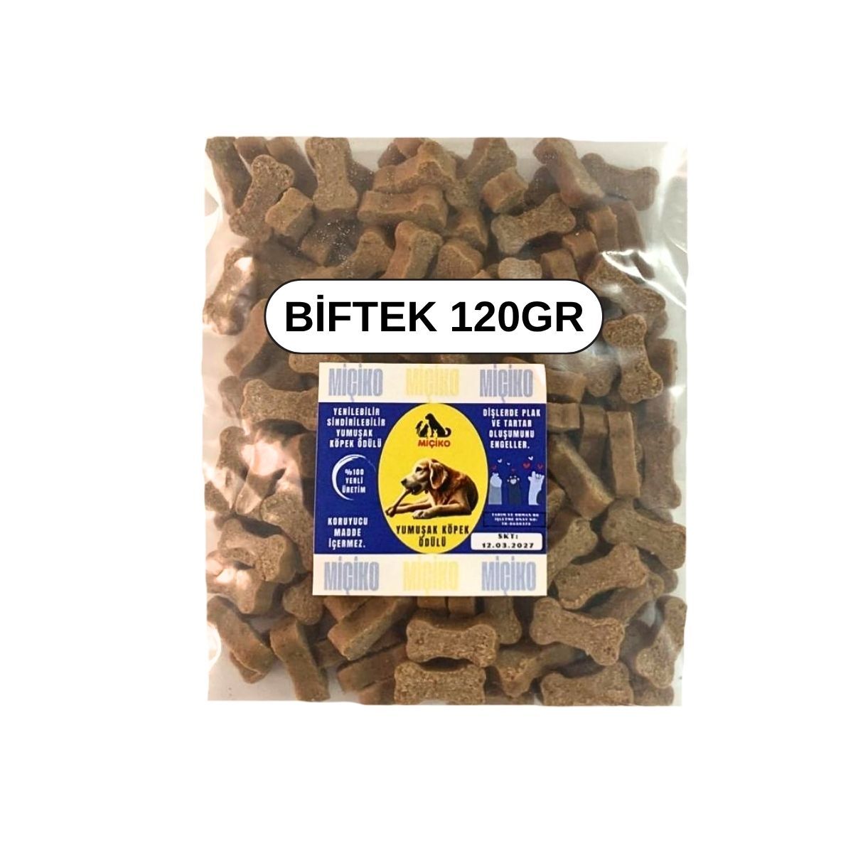Biftek Aromalı Minik Köpek Ödülü 120Gr