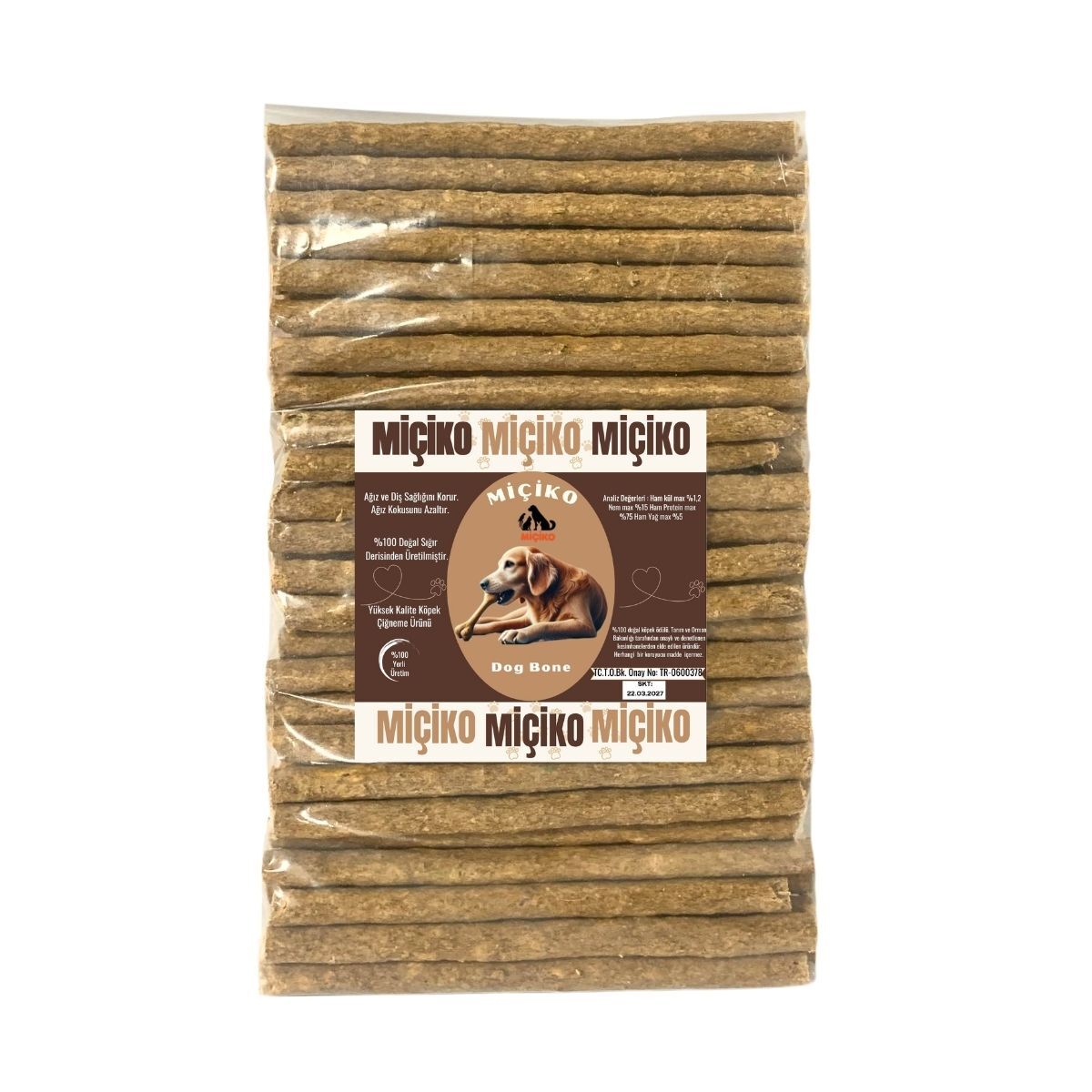 Bal Kabaklı ve Havuçlu Munchy Çubuk Köpek Ödülü 13Cm 100Lü Paket