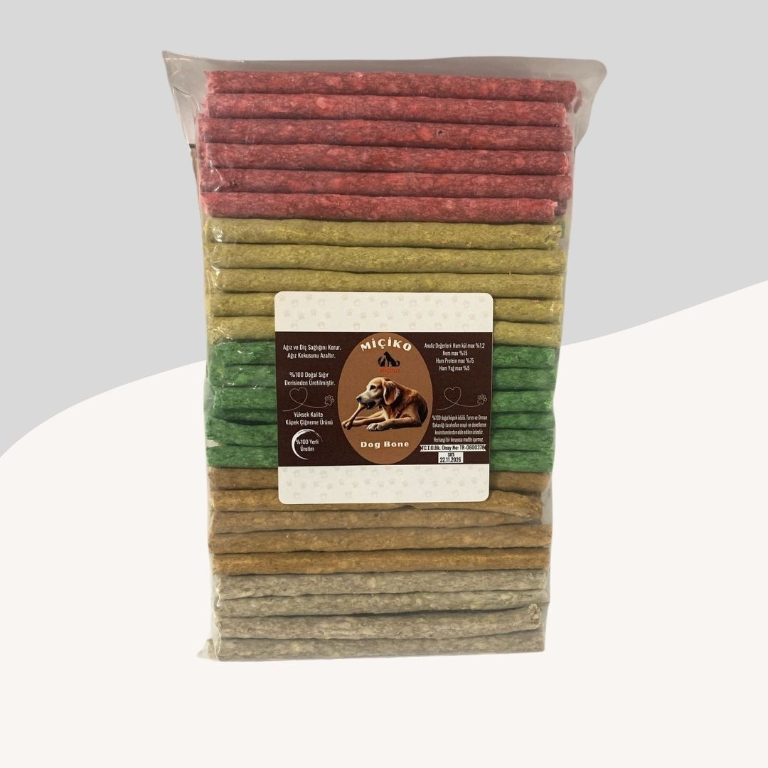 Premium 5 Renkli Munchy Çubuk 7-8Gr 100lü Köpek Ödülü