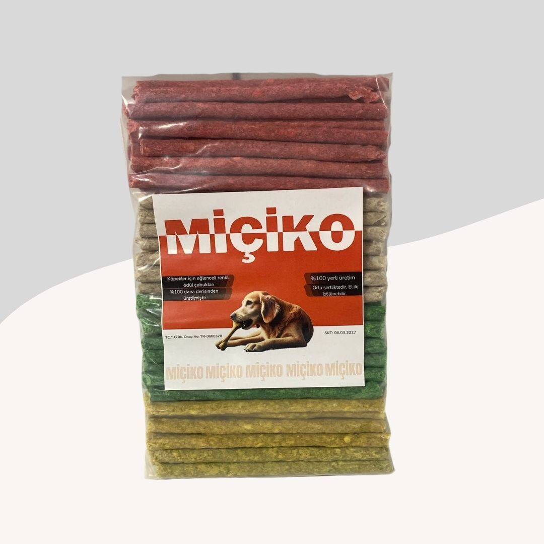 Köpekler İçin Renkli Munchy Diş Sağlığı Ödül Çubuğu 50 Adet