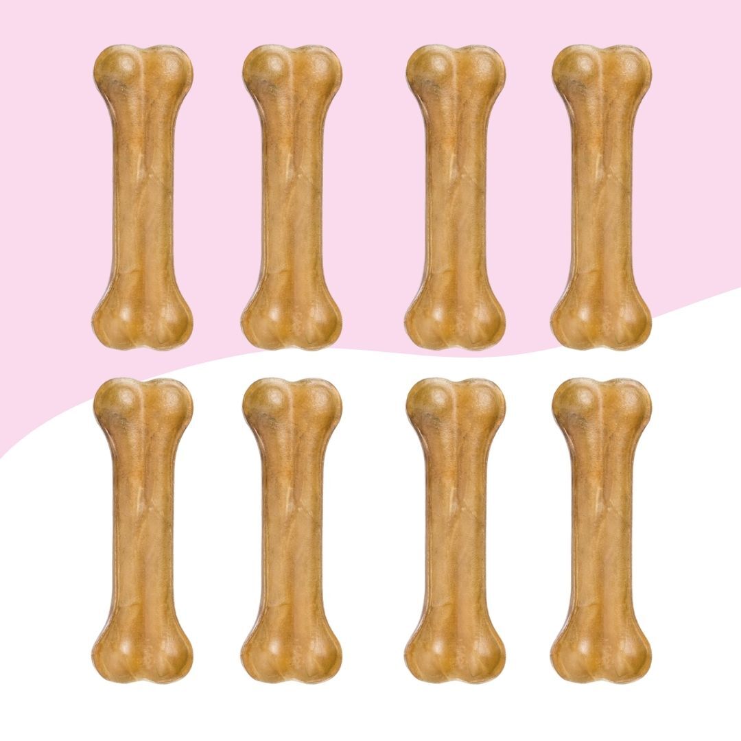 Köpekler İçin Naturel Press Çiğneme Kemiği 12Cm 8Li Paket