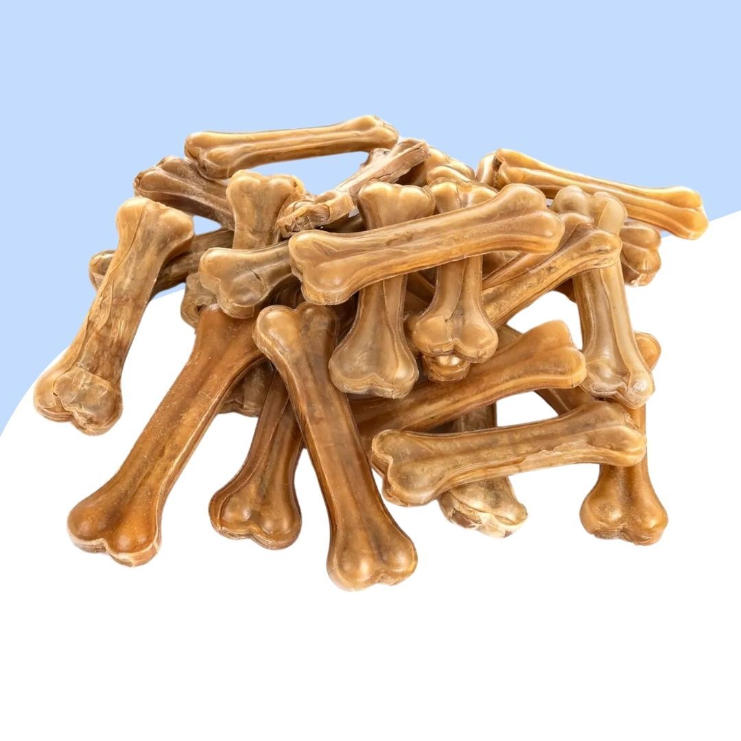 Naturel Press Diş Kaşıyıcı Köpek Çiğneme Kemiği 8cm 50Li Paket