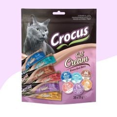 Crocus 6 Farklı Aromalı Kedi Krema Ödülü 30x15Gr