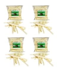 4 x 50Li Sütlü Burgu Ödül Çubuğu ve Çiğneme Kemiği 8-10Cm
