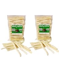 2 x 100Lü Sütlü Burgu Çubuk Ödül ve Çiğneme Kemiği 11-12Cm