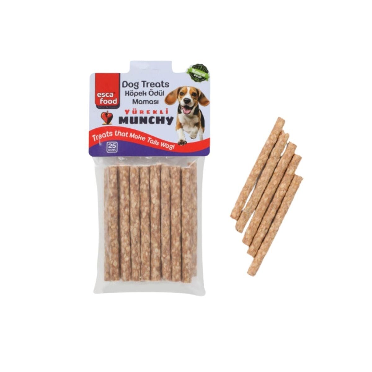 Esca Food Kalın Yürekli Munchy Ödül Çubuğu 8Gr 25Li Paket