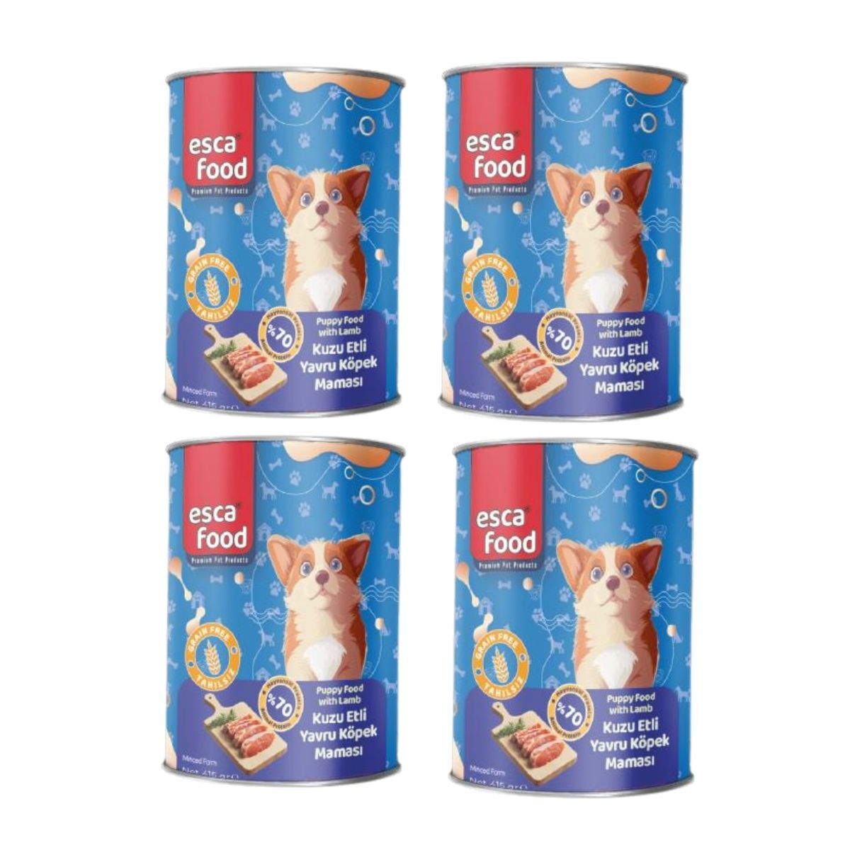 Esca Food Kuzu Etli Yavru Köpek Konserve Maması 4x415Gr