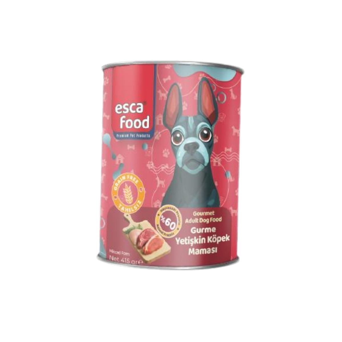 Esca Food Gurme Etli Yetişkin Köpek Konserve Maması 415Gr