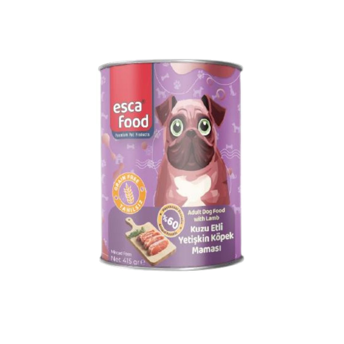Esca Food Kuzu Etli Yetişkin Köpek Konserve Maması 415Gr