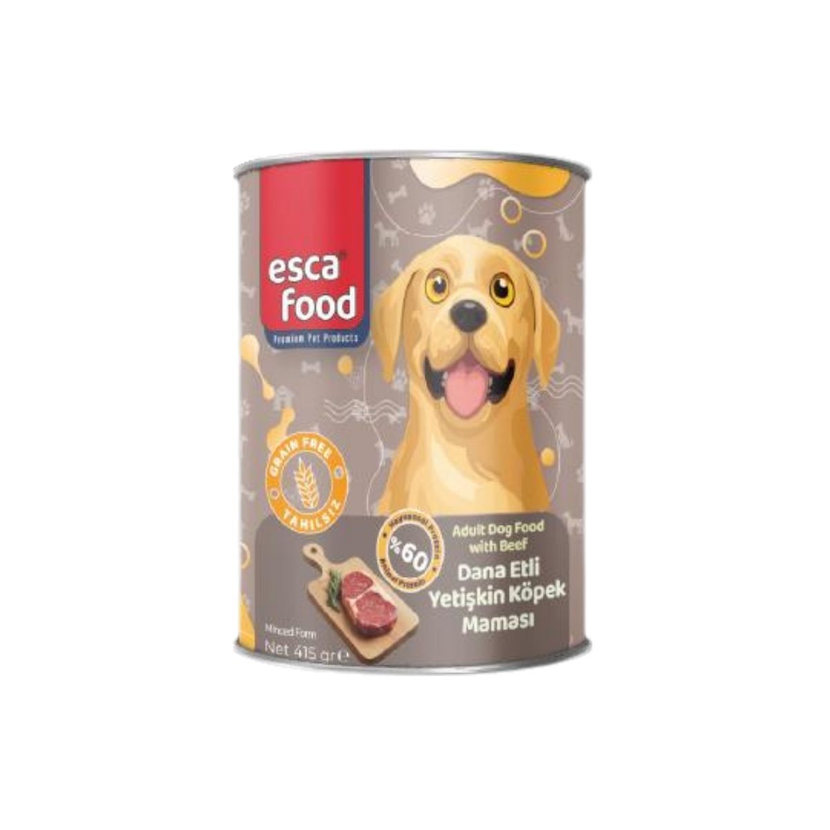 Esca Food Dana Etli Yetişkin Köpek Konserve Maması 415Gr