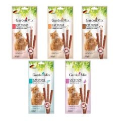 Gardenmix 5 Farklı Aromalı Kedi Ödül Çubuğu 5Li Paket