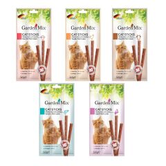 Gardenmix 5 Farklı Aromalı Kedi Ödül Çubuğu 5Li Paket