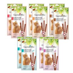 Gardenmix 5 Farklı Aromalı Kedi Ödül Çubuğu 10Lu Paket