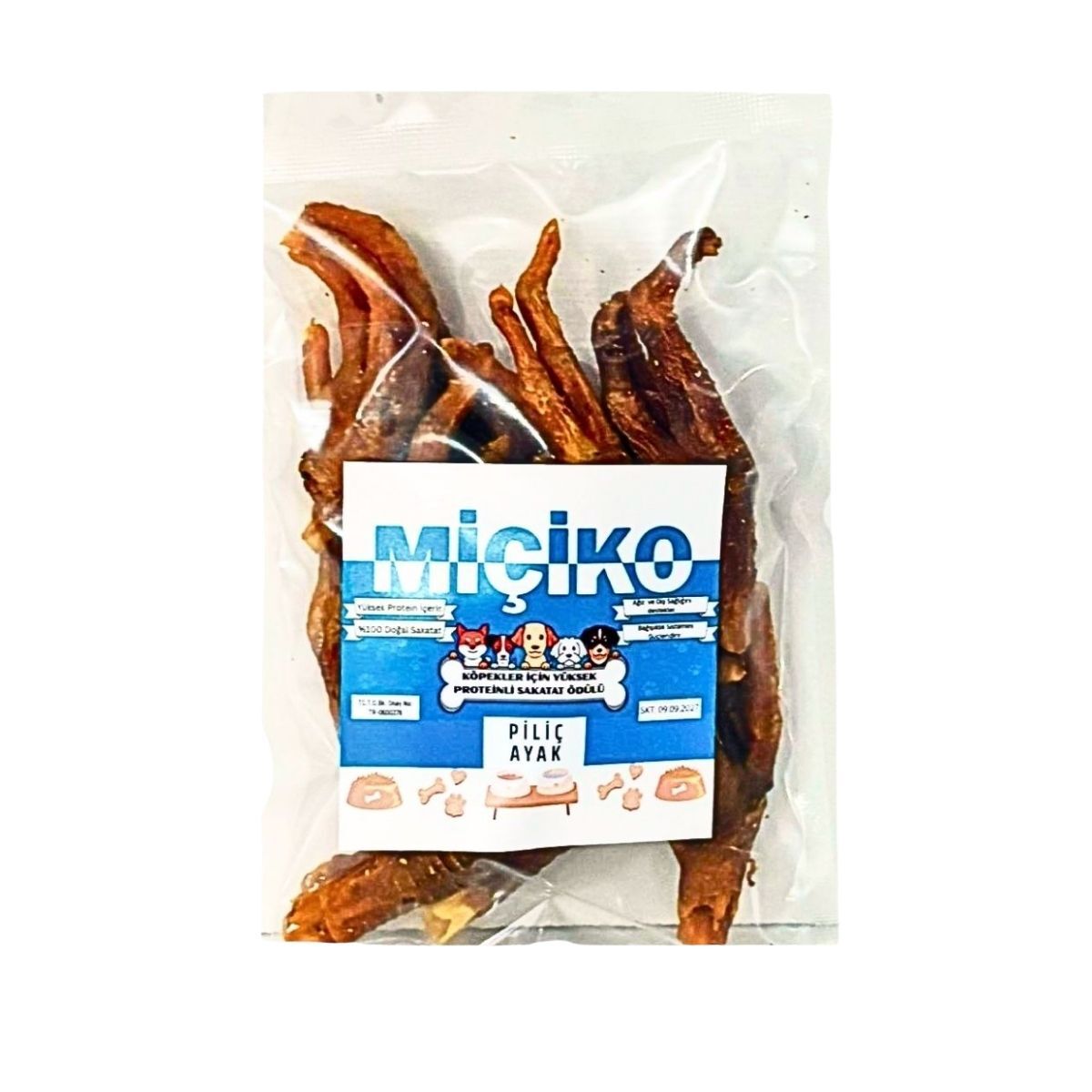 Glukozamin Kaynağı Piliç Ayak Köpek Ödülü 100Gr