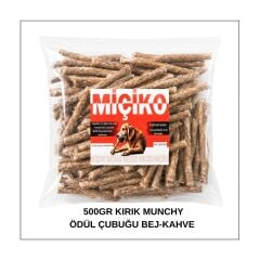 Köpekler İçin Kırık Munchy Ödül Çubuğu 500Gr Bej-Kahve