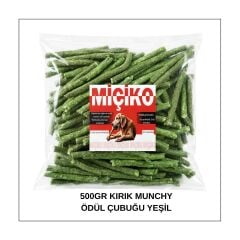 Köpekler İçin Kırık Munchy Ödül Çubuğu 500Gr Yeşil