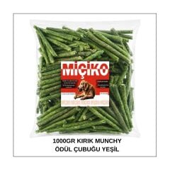 Köpekler İçin Kırık Munchy Ödül Çubuğu 1000Gr Yeşil