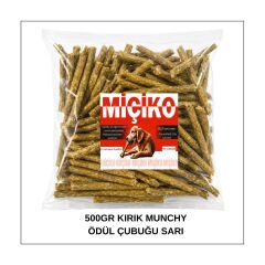Köpekler İçin Kırık Munchy Ödül Çubuğu 500Gr Sarı